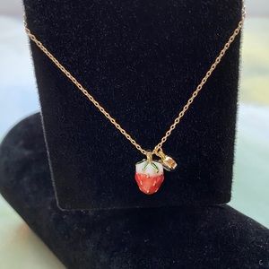 Gold Plated Strawberry Bracelet